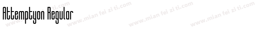 Attemptyon Regular字体转换